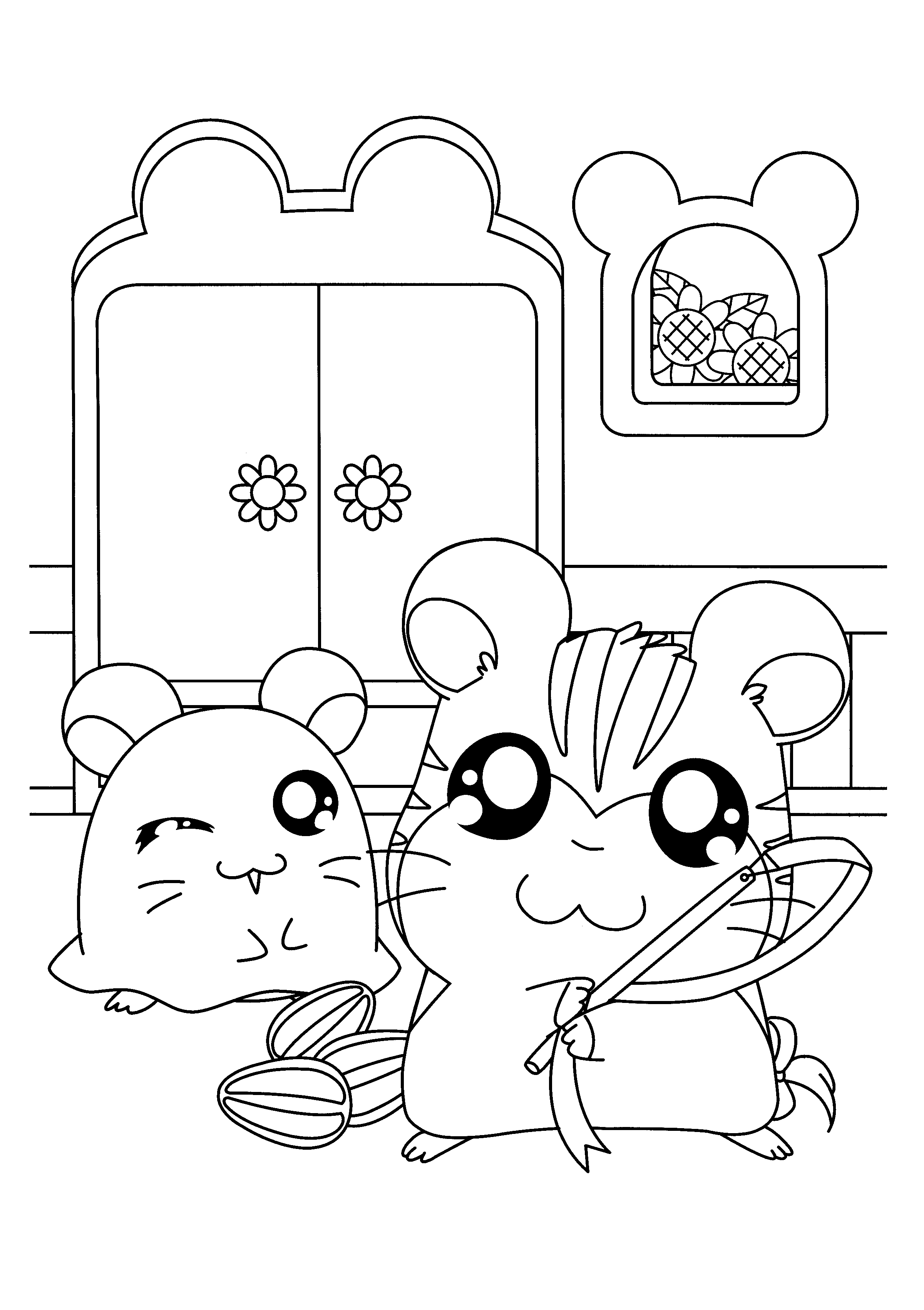 Hamtaro Malvorlagen