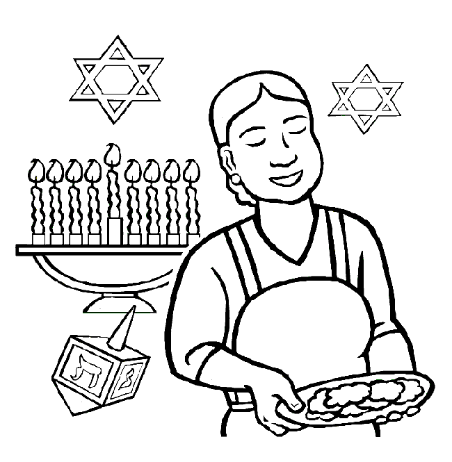 Hannukah Malvorlagen