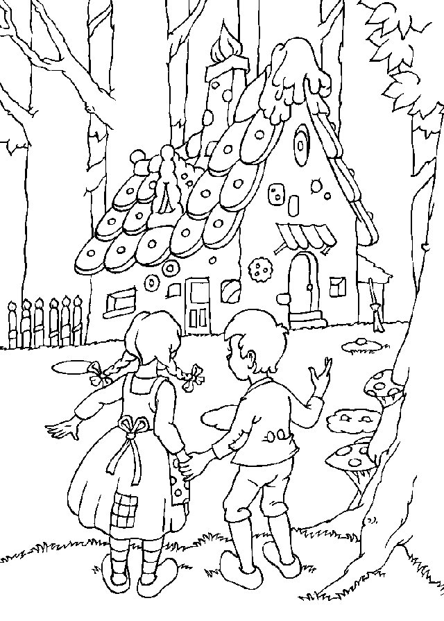 Hansel und gretel Malvorlagen