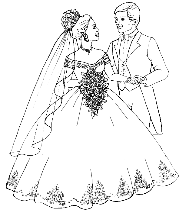 Heiraten Malvorlagen