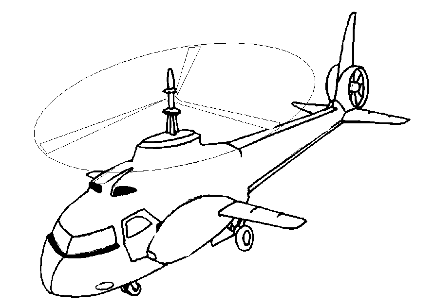 Hubschrauber Malvorlagen