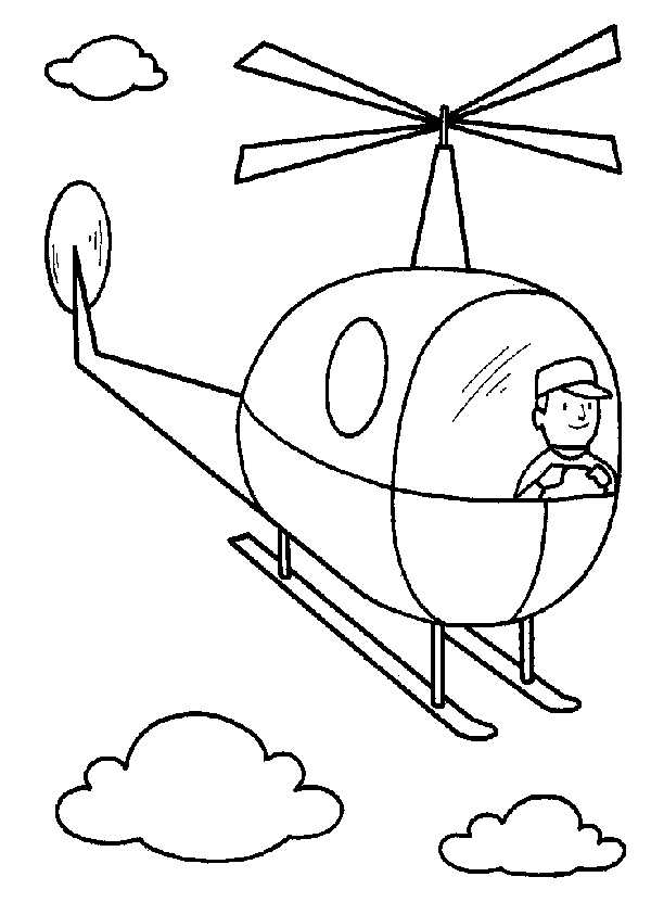 Hubschrauber Malvorlagen