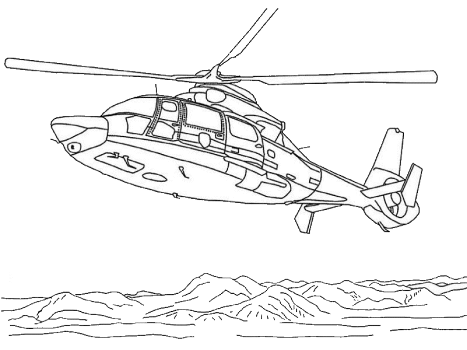 Hubschrauber Malvorlagen