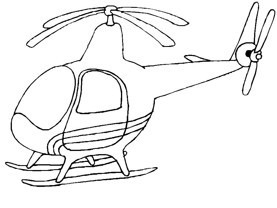 Hubschrauber Malvorlagen