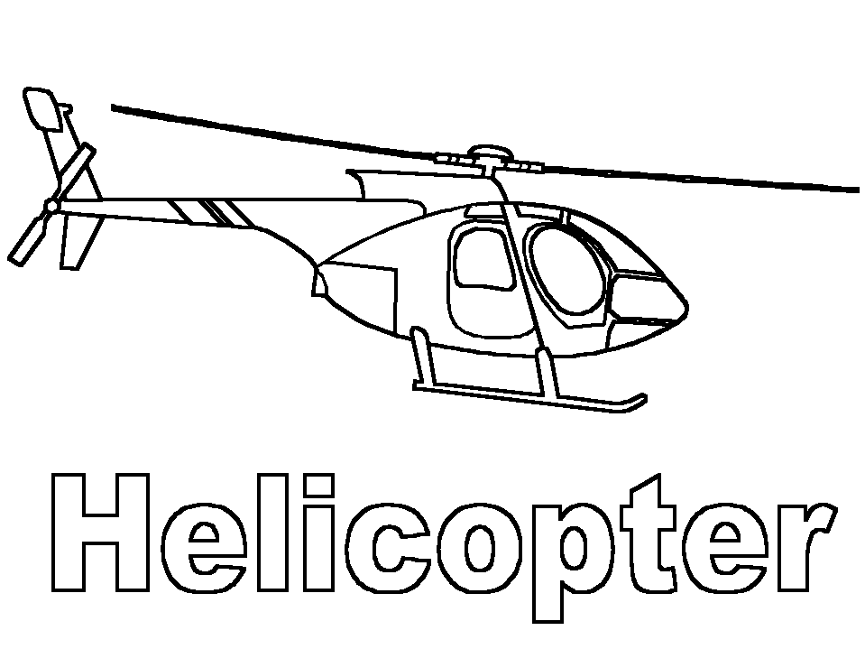 Hubschrauber Malvorlagen