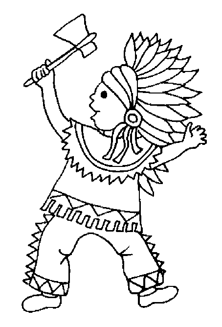 Indianer Malvorlagen