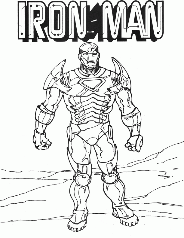 Iron man Malvorlagen