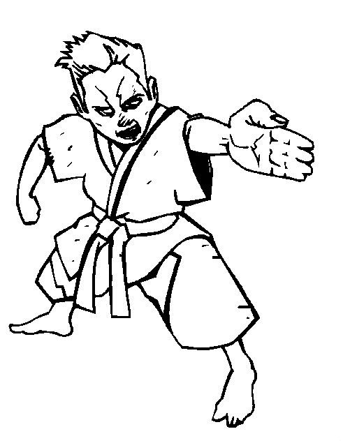 Karate Malvorlagen