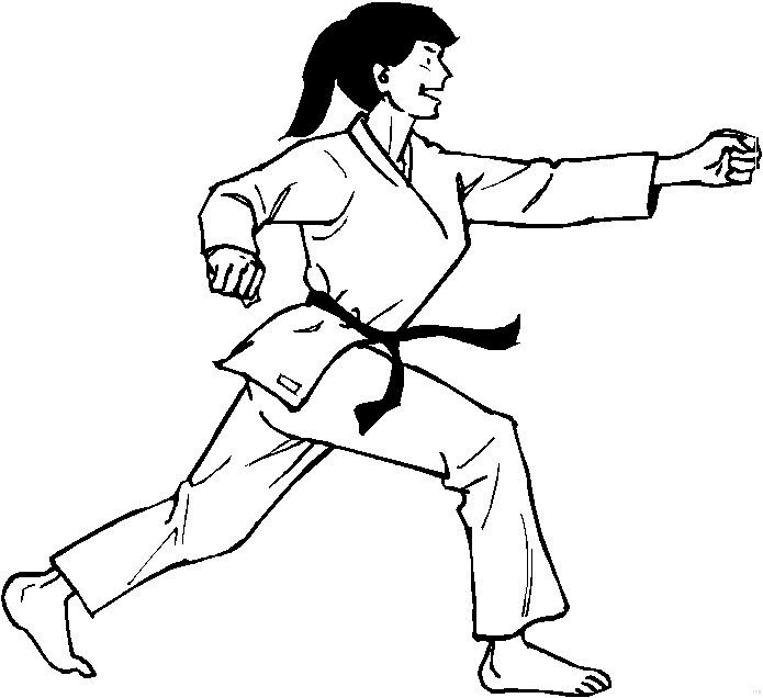 Karate Malvorlagen