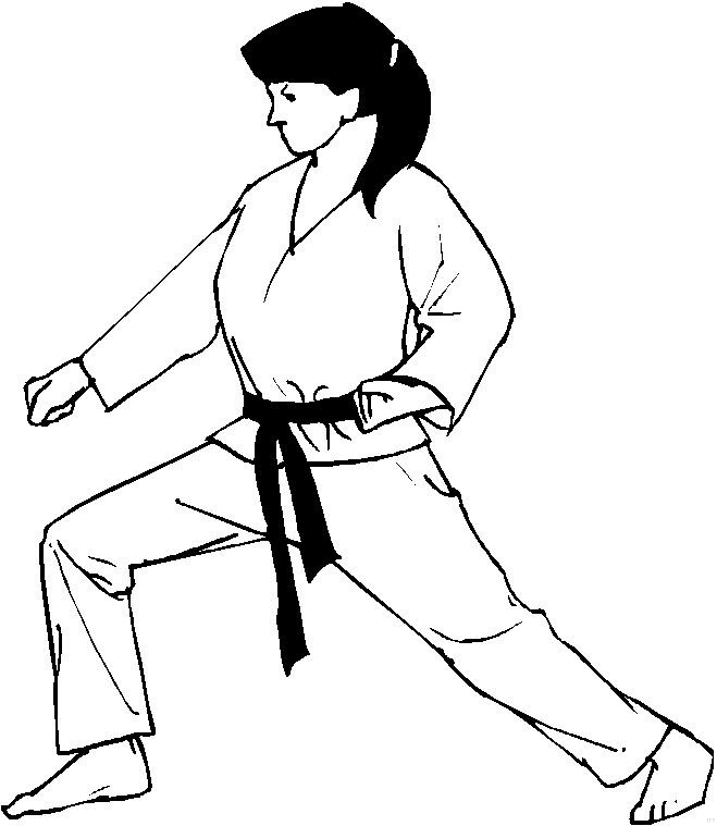 Karate Malvorlagen