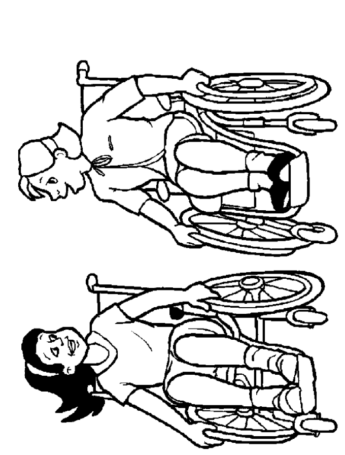 Kinder mit behinderungen Malvorlagen