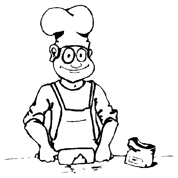 Kuche kochen Malvorlagen