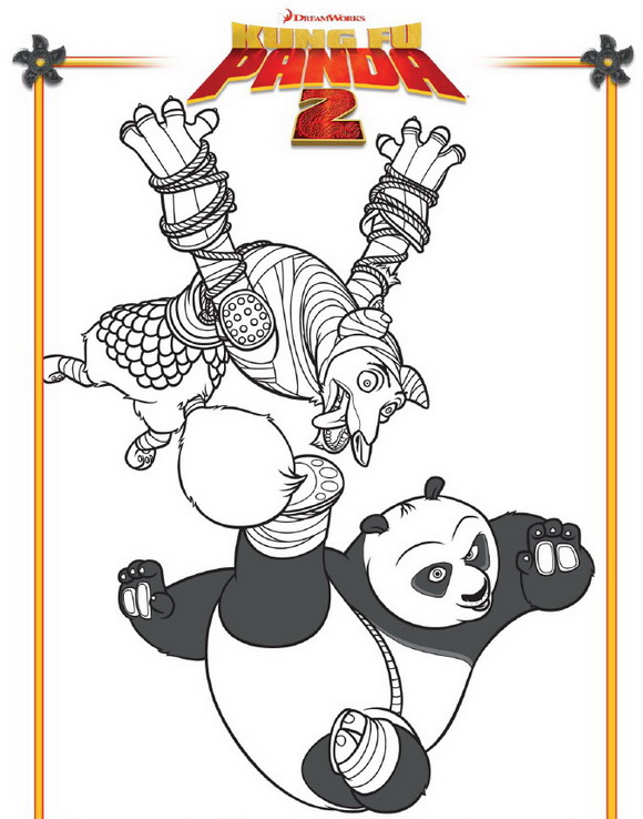 Kung fu panda 2 Malvorlagen