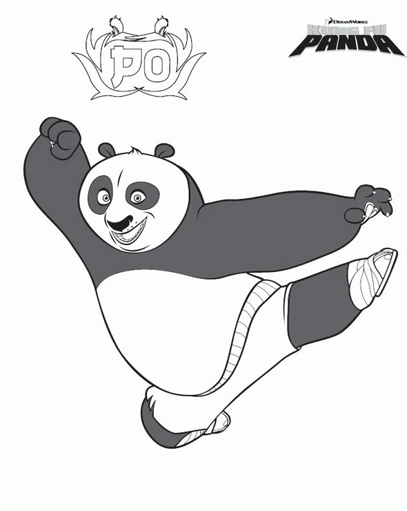 Kung fu panda Malvorlagen