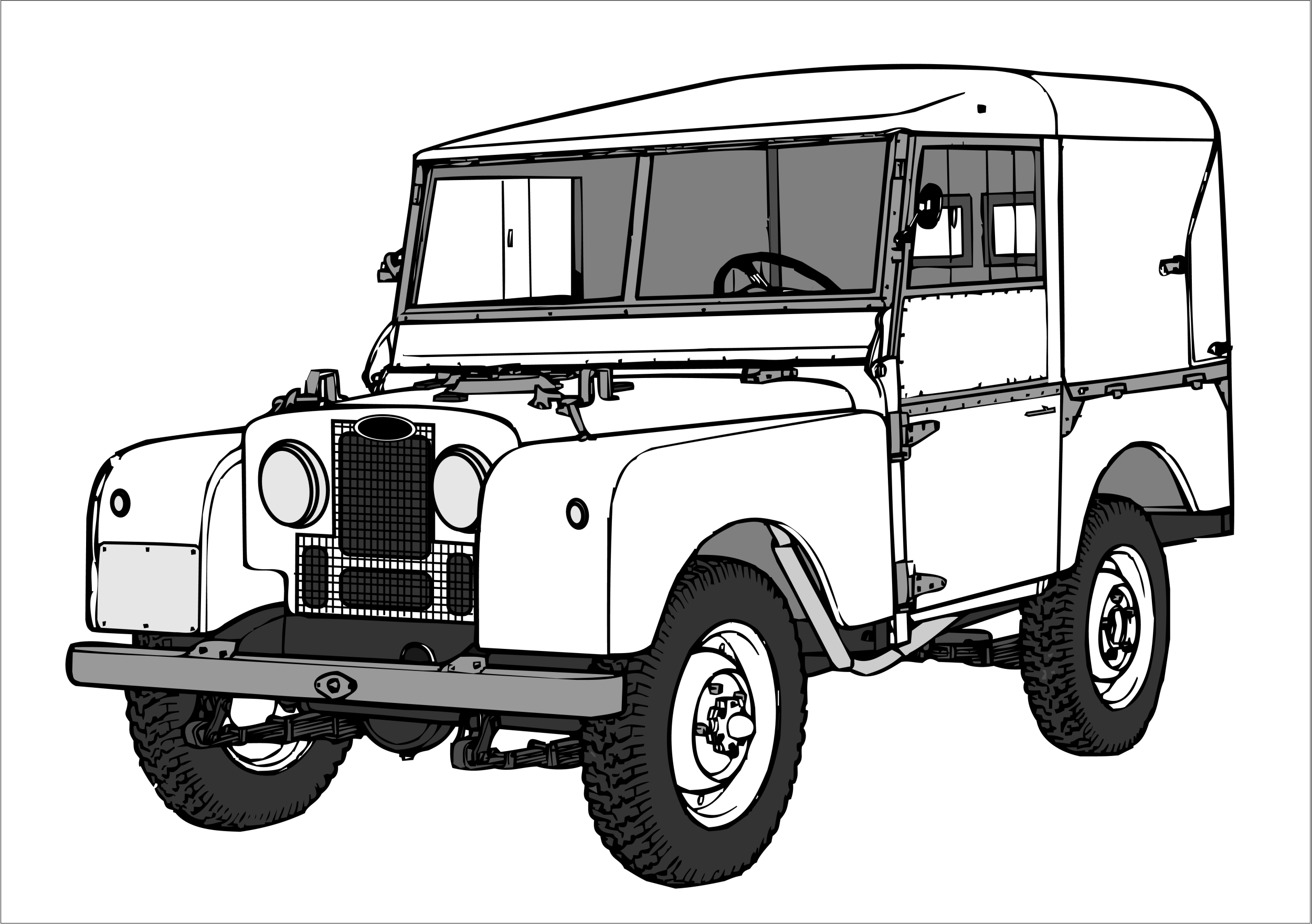 Landrover Malvorlagen