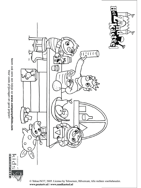 Le chateau de sable Malvorlagen