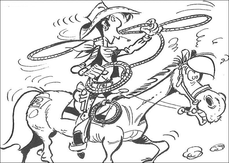 Lucky luke Malvorlagen