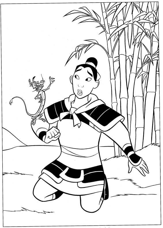 Mulan Malvorlagen