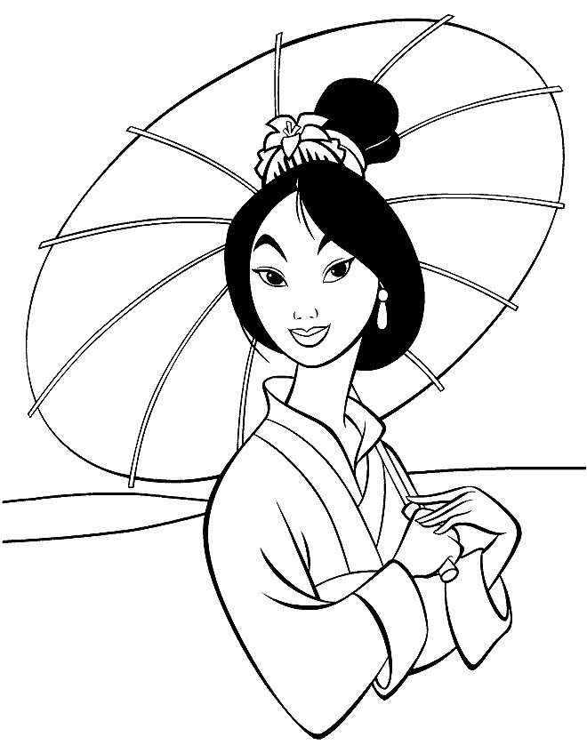 Mulan Malvorlagen