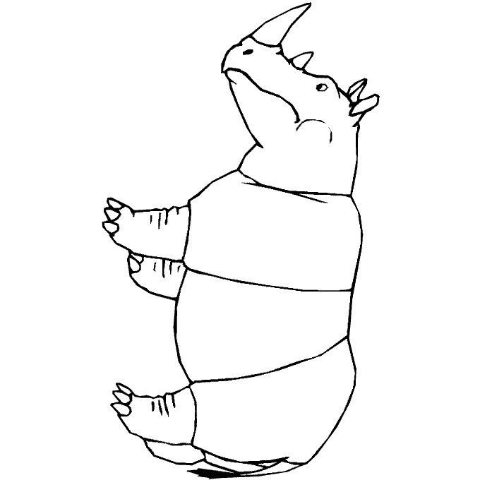 Nashorn Malvorlagen