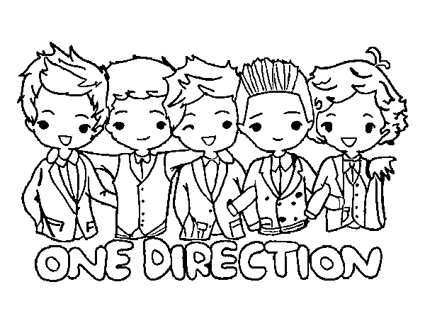 One direction Malvorlagen