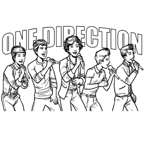 One direction Malvorlagen