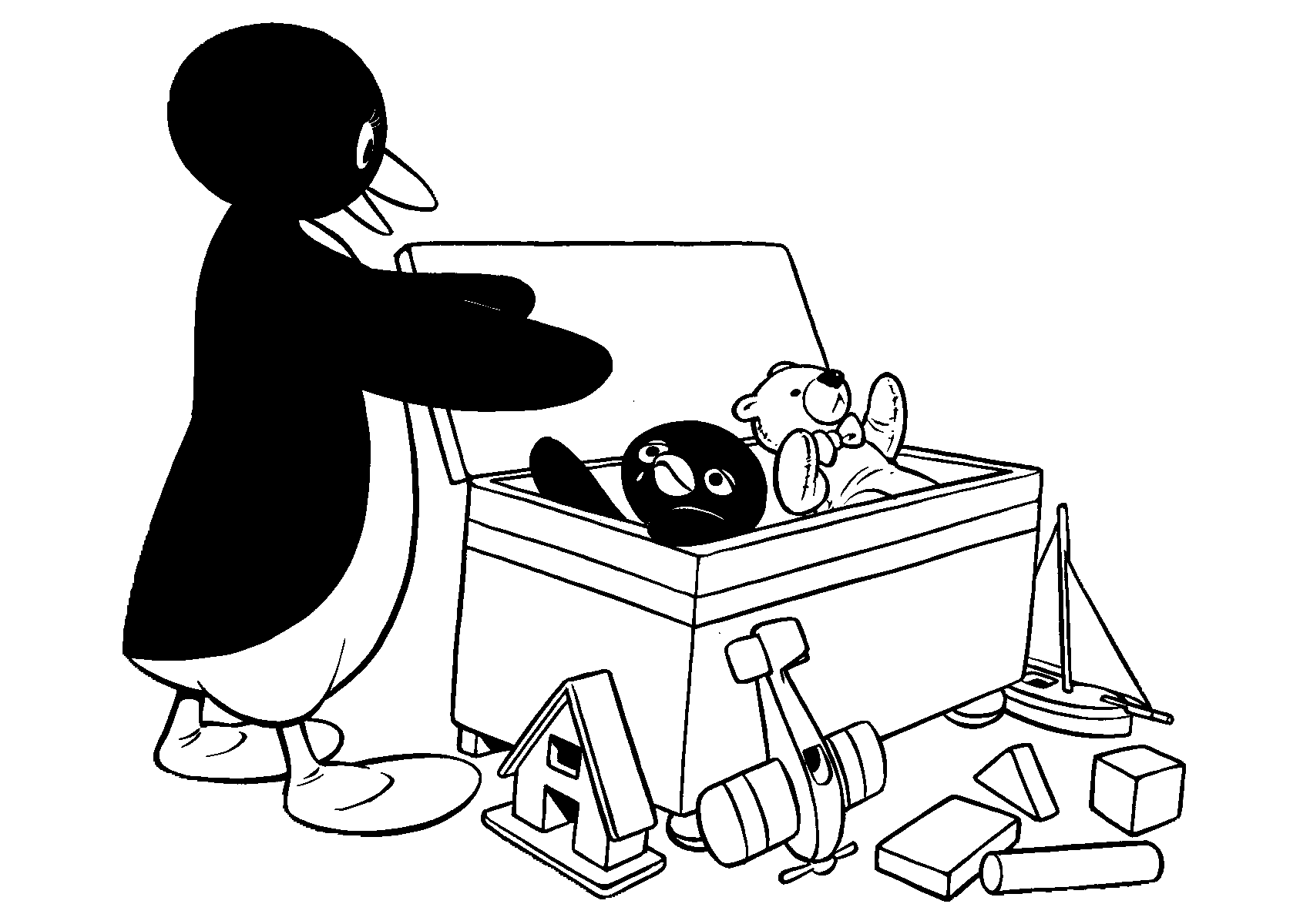 Pingu Malvorlagen