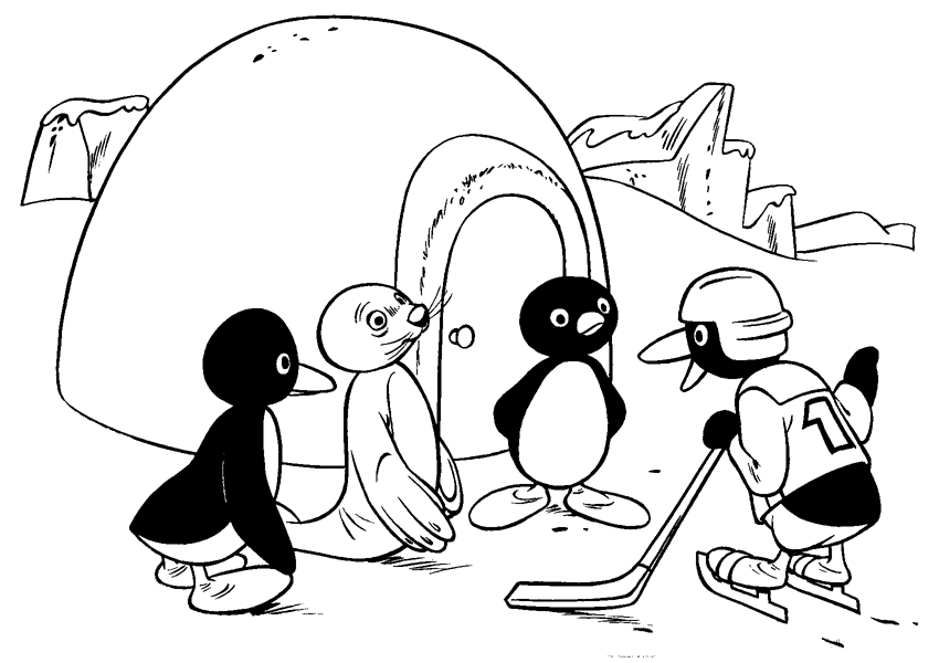 Pingu Malvorlagen