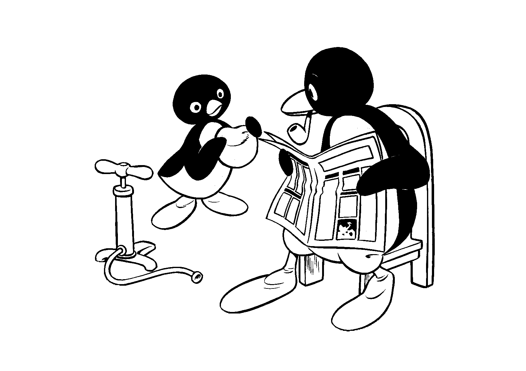 Pingu Malvorlagen