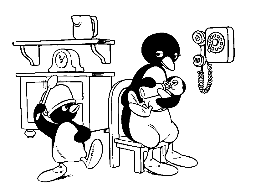 Pingu Malvorlagen