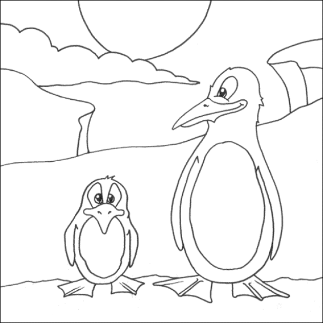 Pinguin Malvorlagen