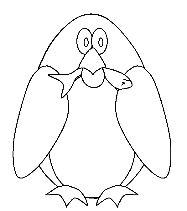 Pinguin Malvorlagen