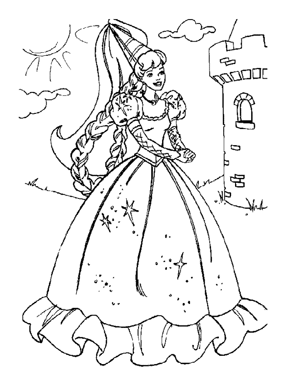 Prinsessen Malvorlagen