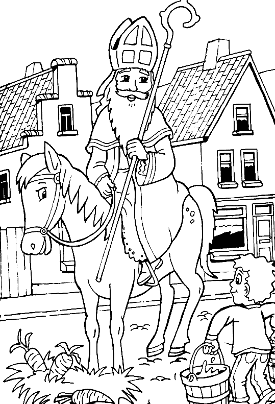 Sankt nikolaus Malvorlagen