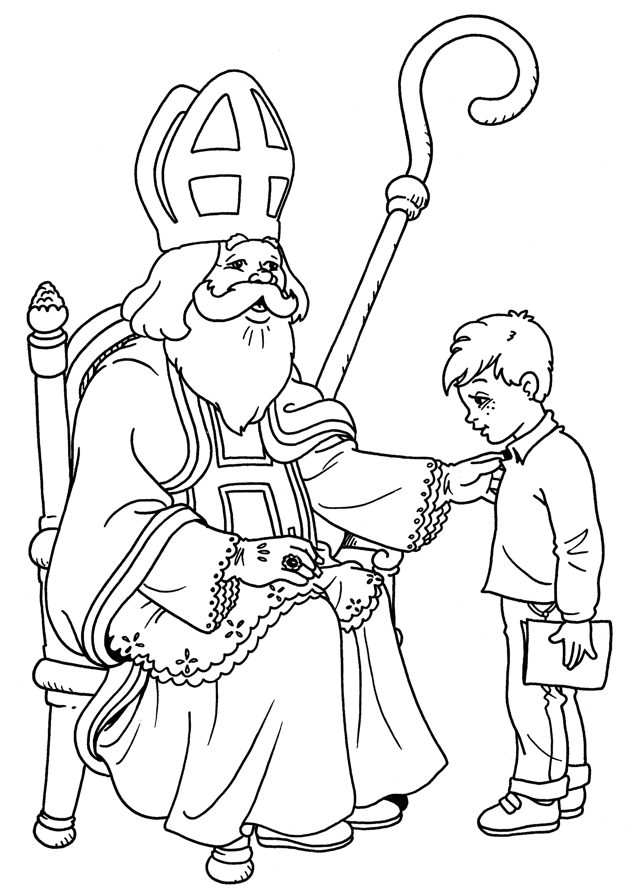 Sankt nikolaus Malvorlagen