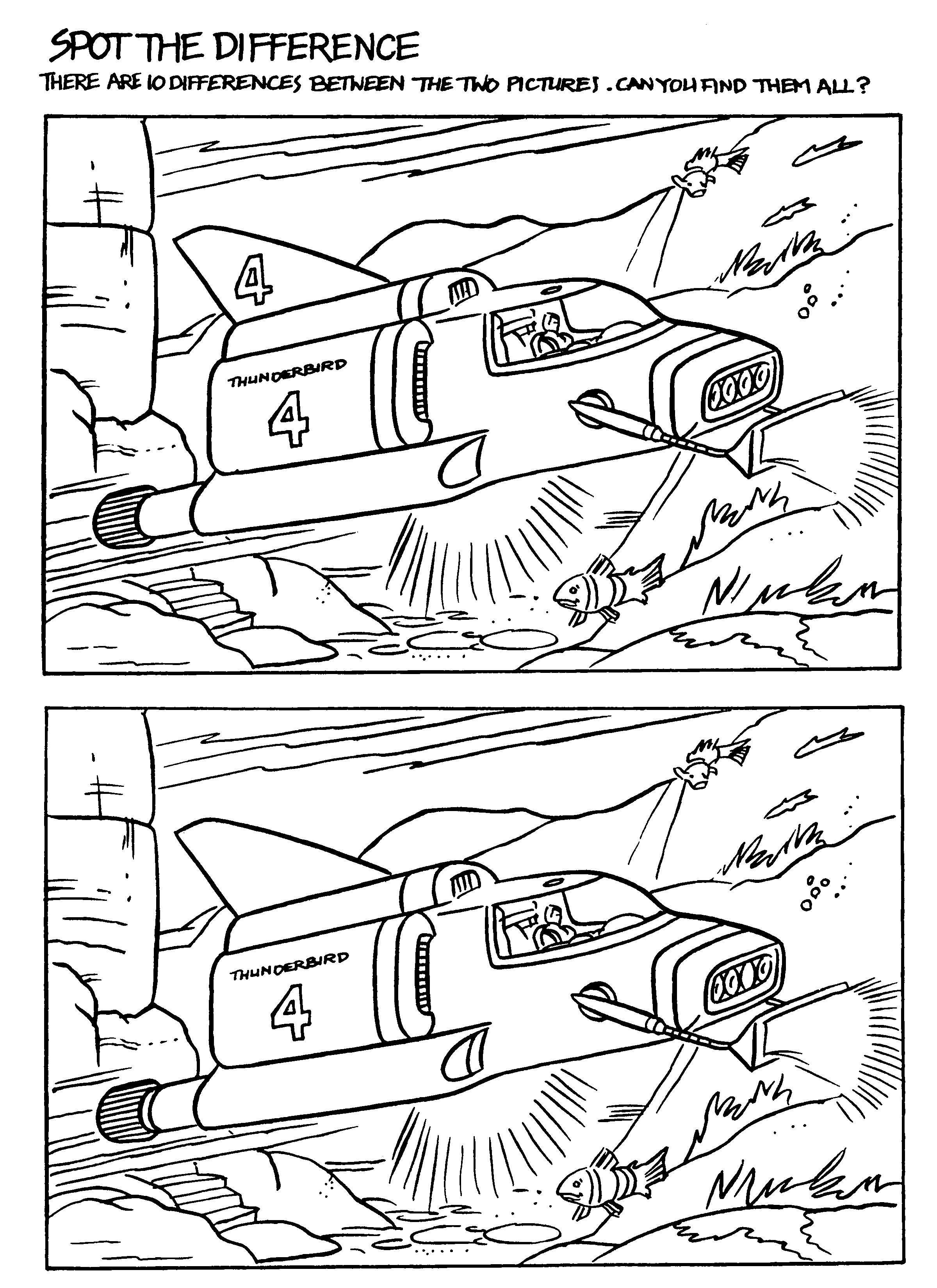 Thunderbirds Malvorlagen