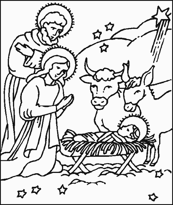 Weihnachten bibel Malvorlagen