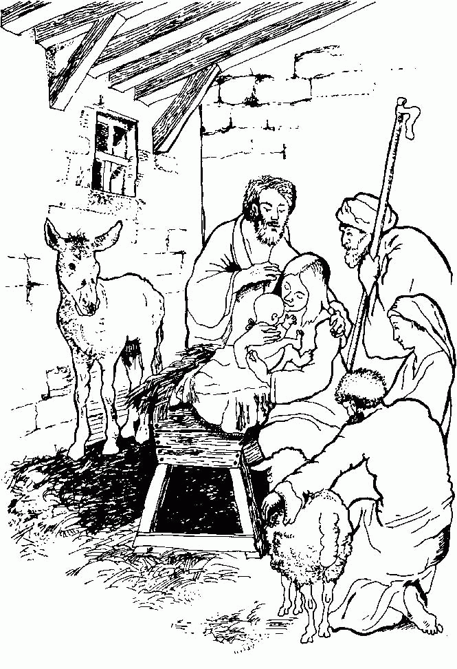 Weihnachten bibel Malvorlagen