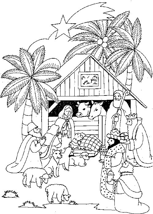 Weihnachten bibel Malvorlagen