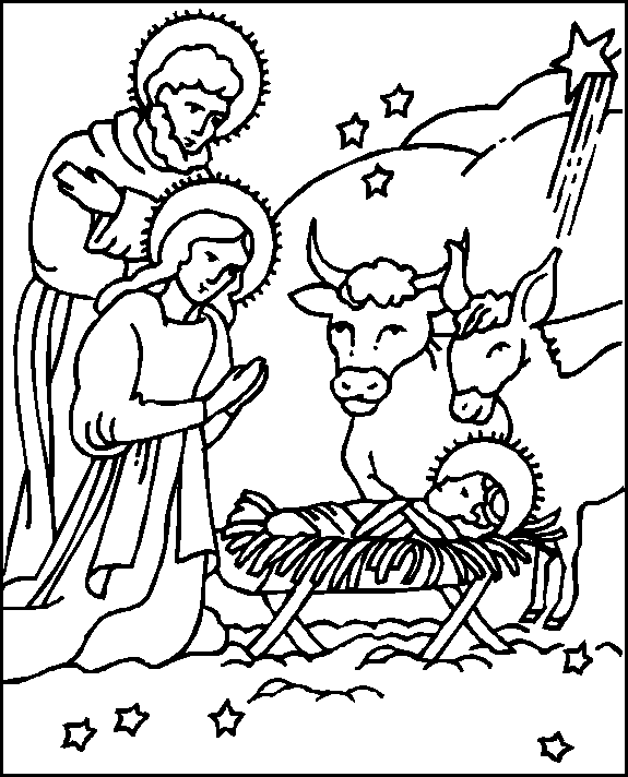 Weihnachten bibel Malvorlagen