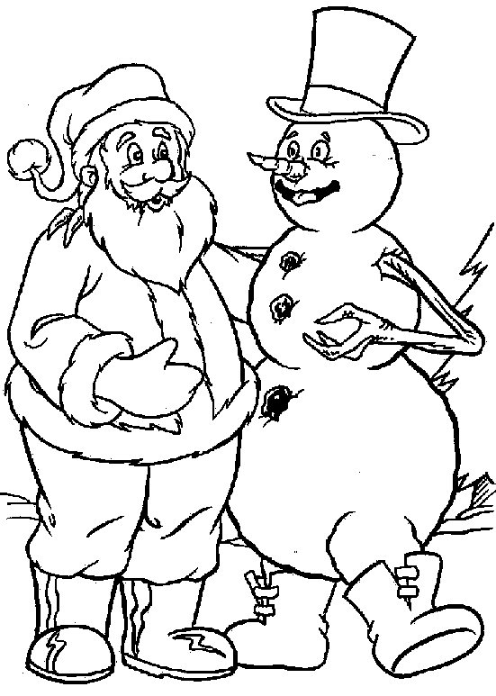 Weihnachten schneemann Malvorlagen