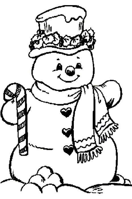 Weihnachten schneemann Malvorlagen