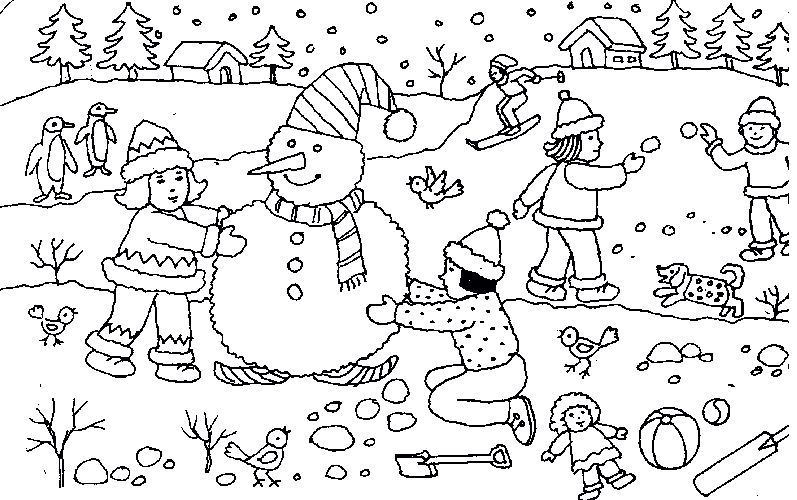 Weihnachten schneemann Malvorlagen