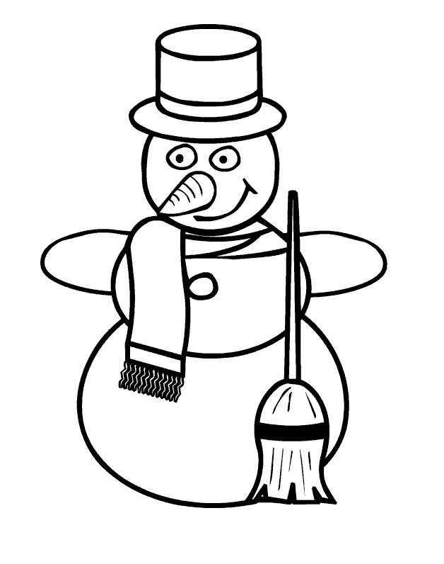 Weihnachten schneemann Malvorlagen