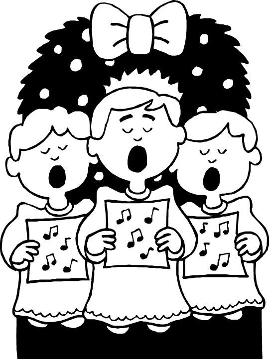 Weihnachten singen Malvorlagen