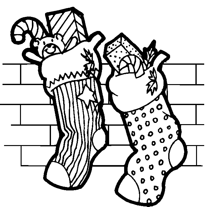 Weihnachten socken Malvorlagen